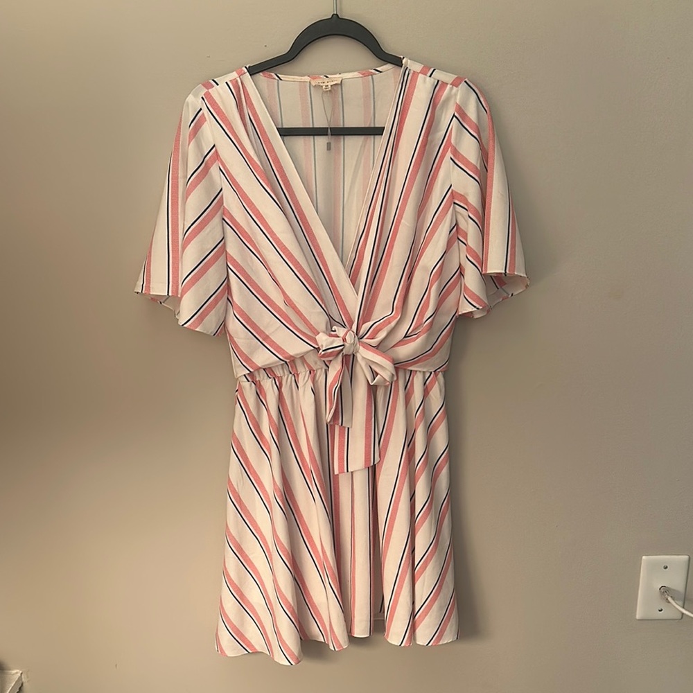 Boutique  Striped Wrap Dress